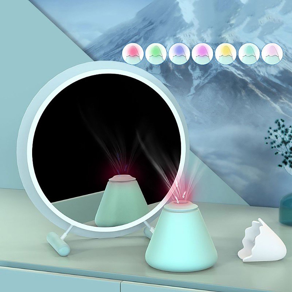 Vibrador Discreto em Silicone Recarreg�vel 7 Suc��es com LED Colorido Snow Mountain Cyan | Foto 04