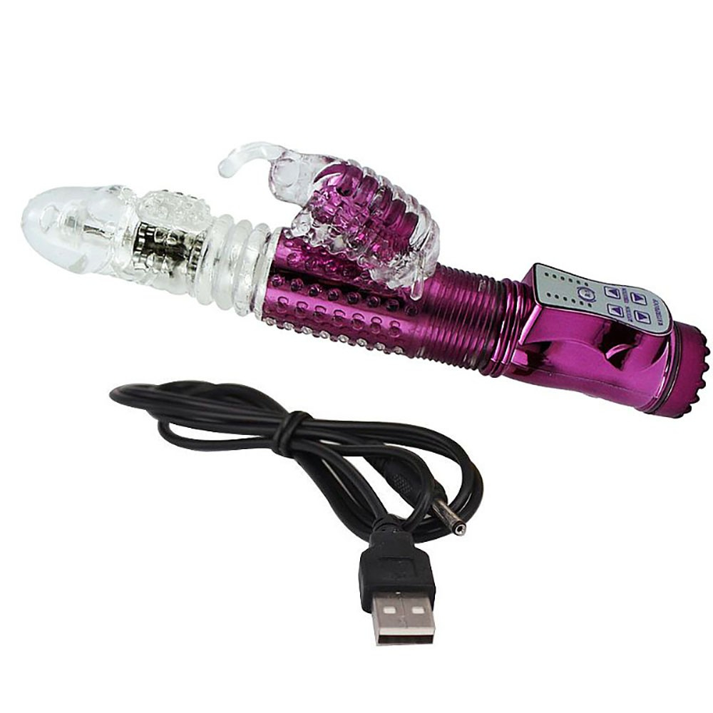 Vibrador Rabbit Rotativo Recarreg�vel com 36 Vibra��es e 8 Velocidades Pink | Foto 05