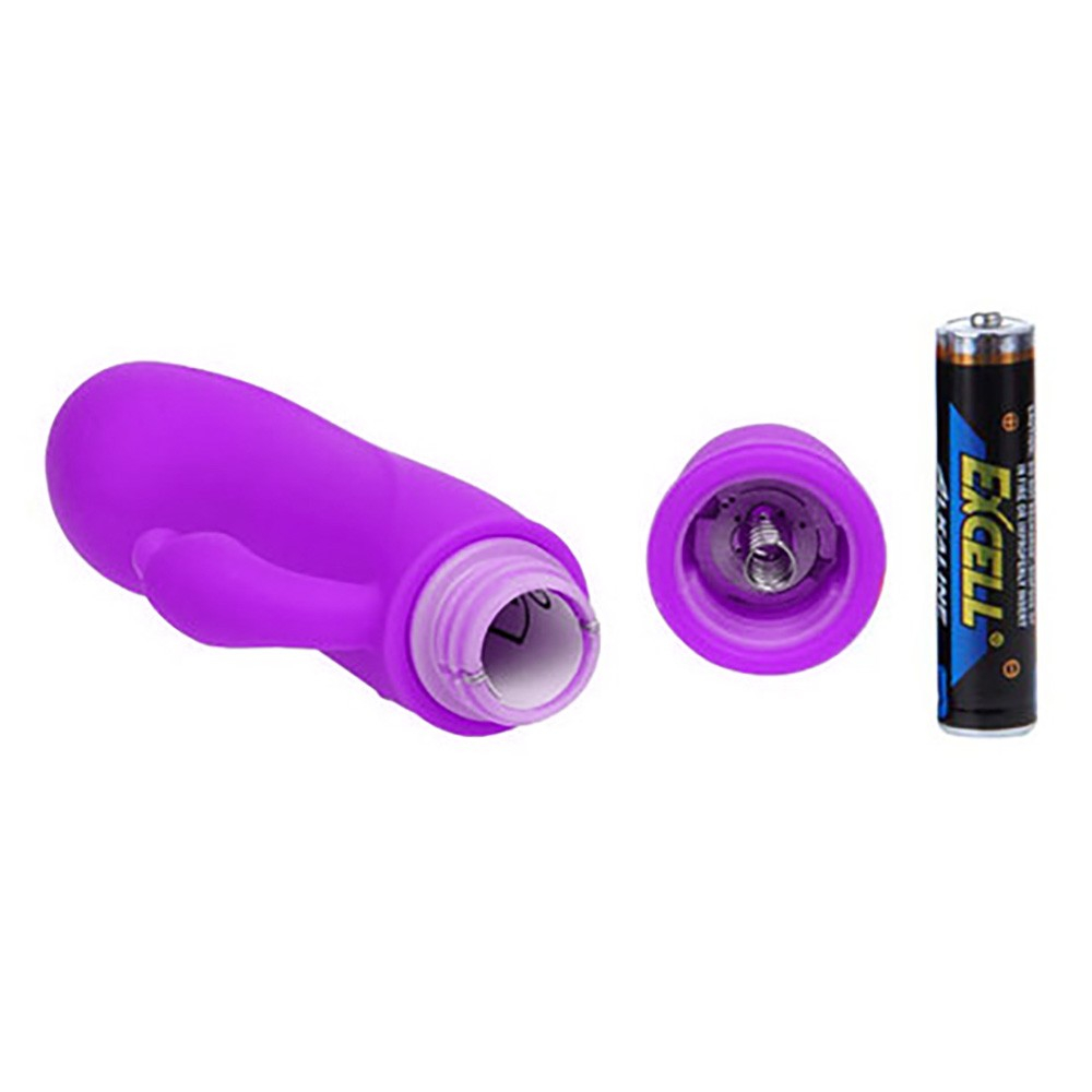 Vibrador Duplo em Silicone 10 Vibra��es Caesar Roxo | Foto 04