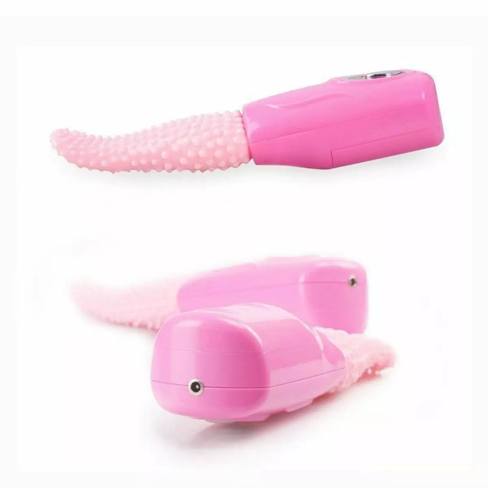 Vibrador para Clit�ris em Silicone com Formato de L�ngua Multivelocidade Tongue Bege | Foto 05