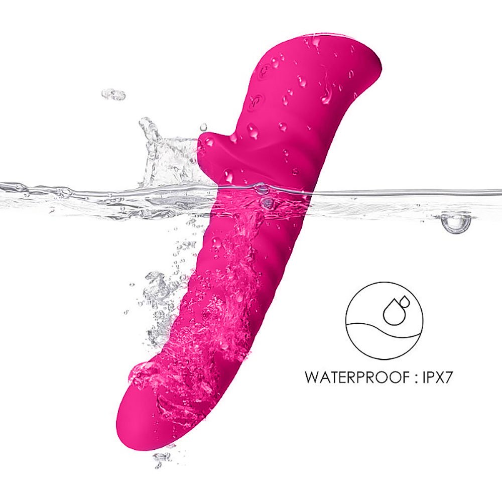 Vibrador Duplo Recarreg�vel em Silicone com 9 Vibra��es Aurora Pink | Foto 04