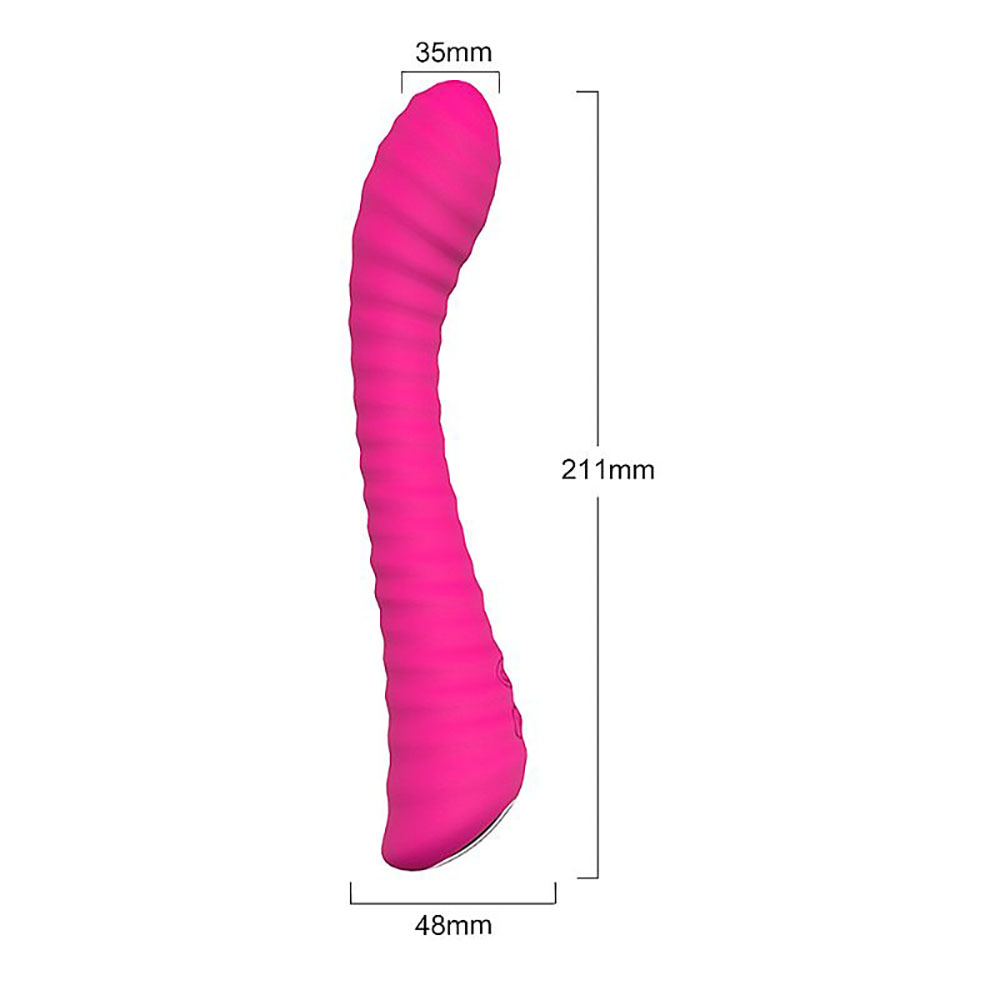 Vibrador Ponto G Recarreg�vel em Silicone com 9 Vibra��es Sunshine Pink | Foto 04