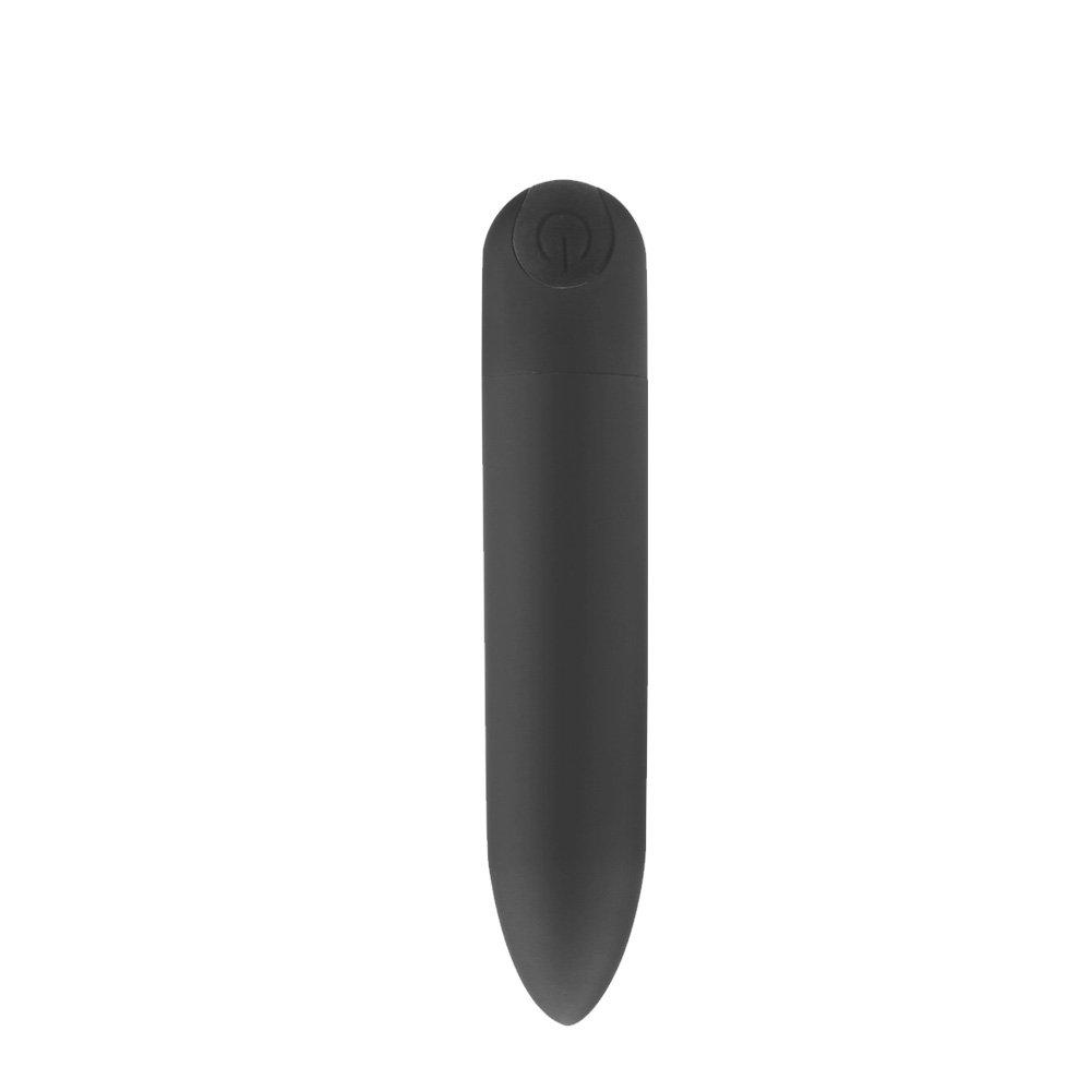 Vibrador Bullet Ogiva Recarreg�vel Preto, design elegante e compacto