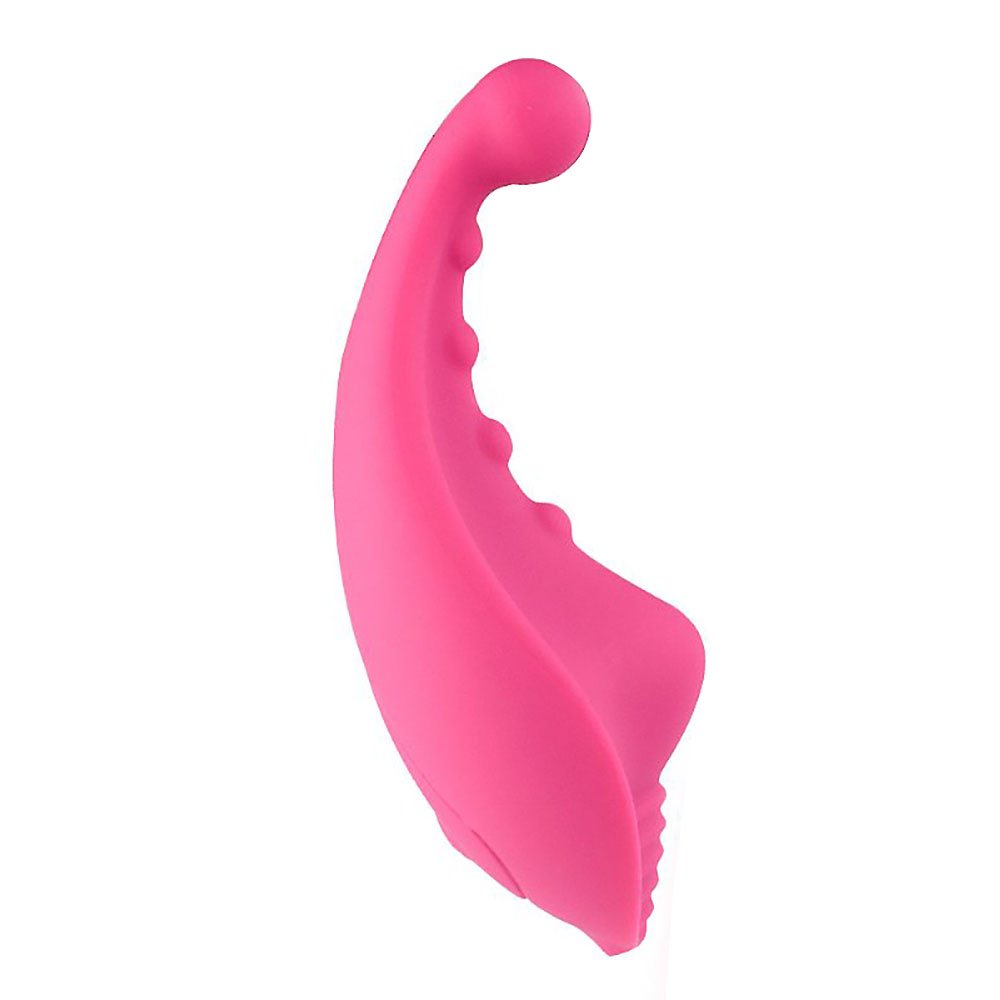 Vibrador Mew Pink vibrando no clit�ris com 9 modos de vibra��o