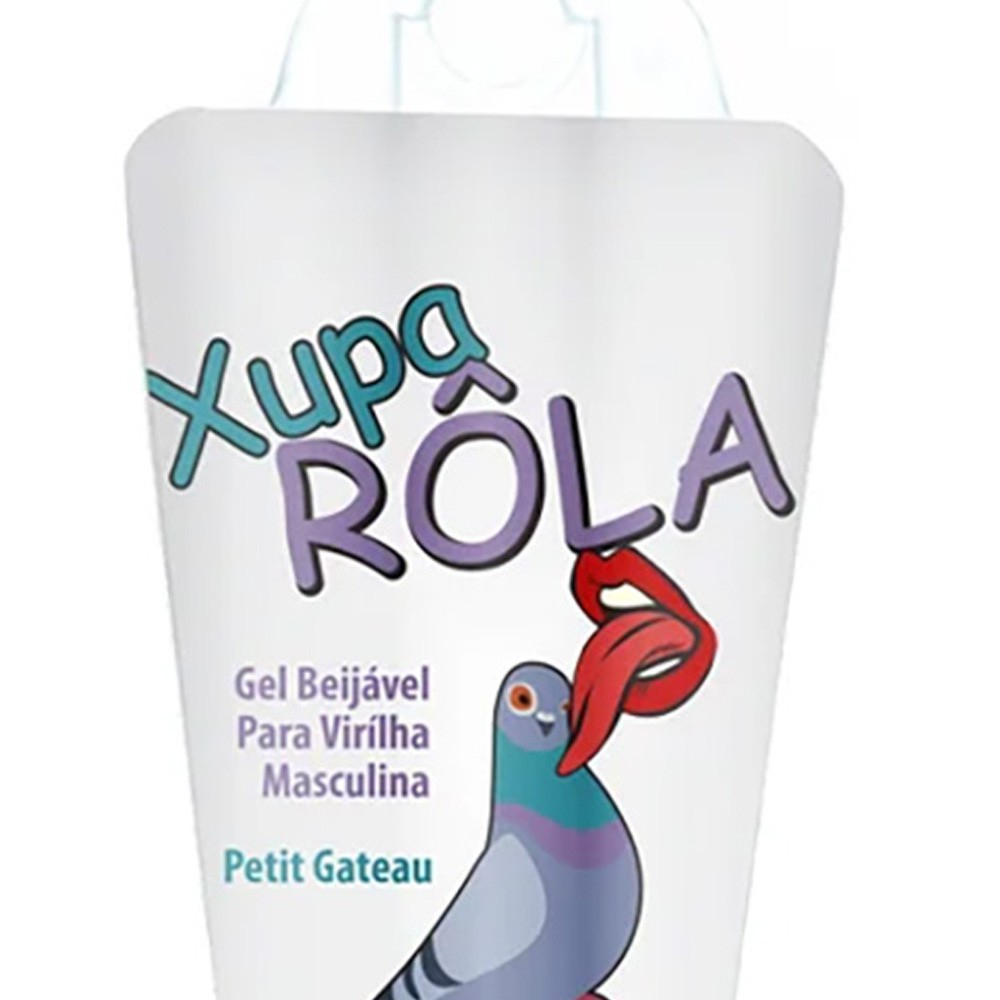 Gel para Sexo Oral Xupa R�la com Aroma e Sabor de Petit Gateau 15ml - Embalagem frontal detalhada do produto, mostrando o sabor de petit gateau.