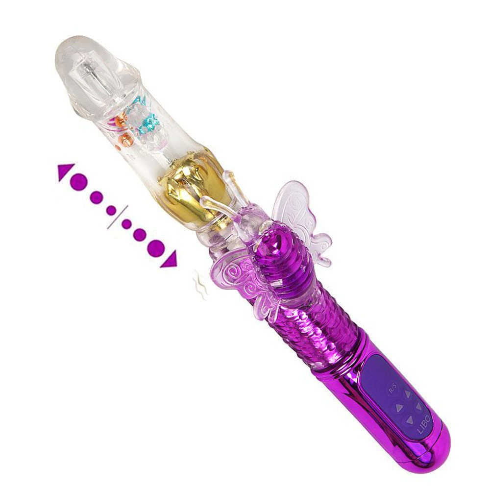 Vibrador Rabbit Rotativo Female Recarreg�vel Vai e Vem com 36 Vibra��es Roxo | Foto 04