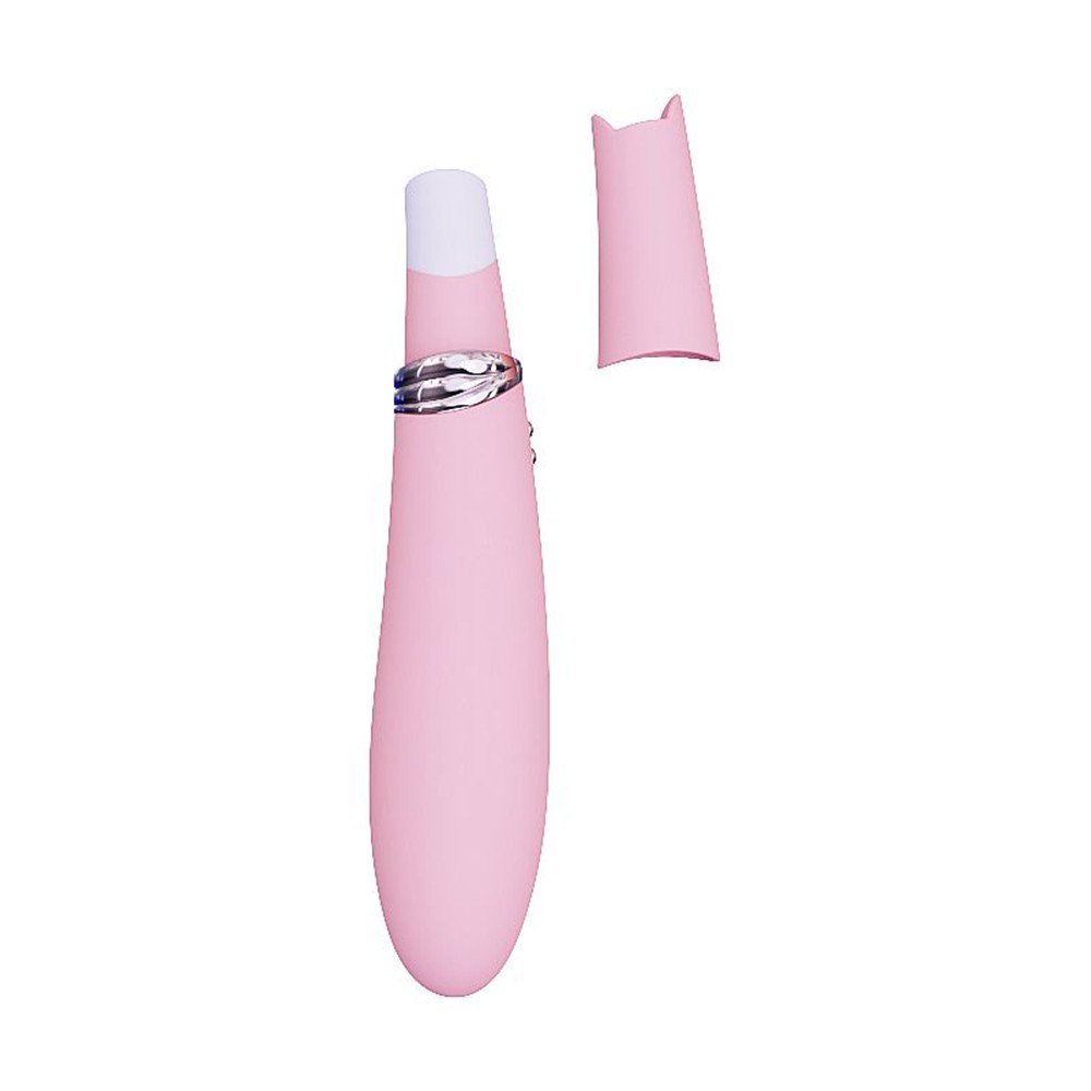 Vibrador e Sugador de Clit�ris Foxy Rosa sem a capa protetora