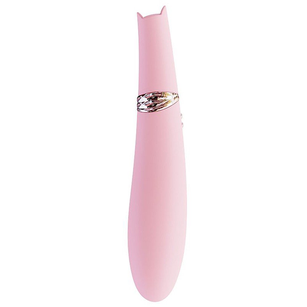 Vibrador e Sugador de Clit�ris Recarreg�vel 10 Vibra��es e 5 Suc��es Foxy Rosa | Foto 05