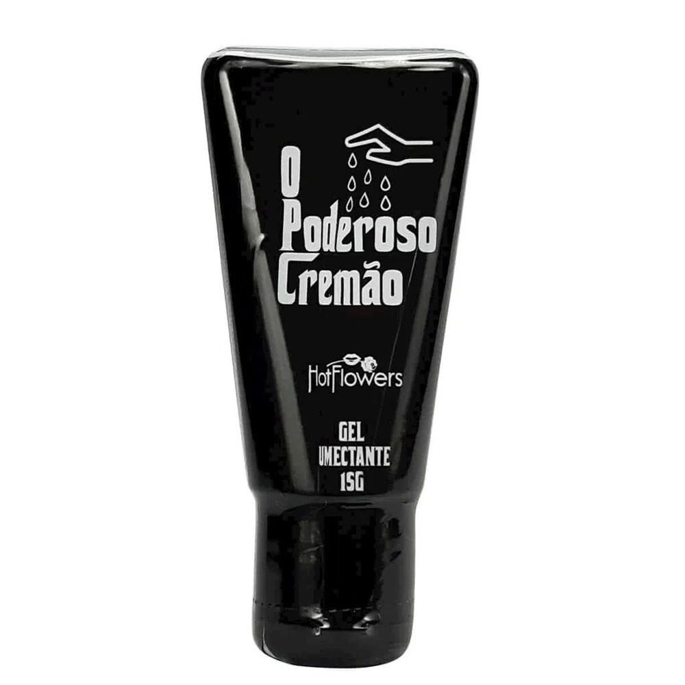 Excitante Unissex O Poderoso Crem�o Black Edition 15ml - Embalagem preta com informa��es em branco