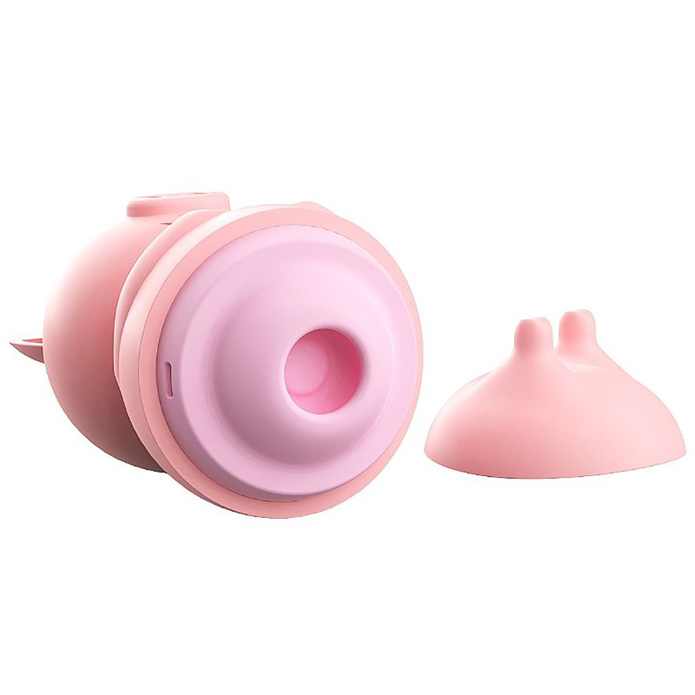 Vibrador Discreto em Silicone Recarreg�vel com 10 Modos de Pulsa��o Porquinho Rosa | Foto 05