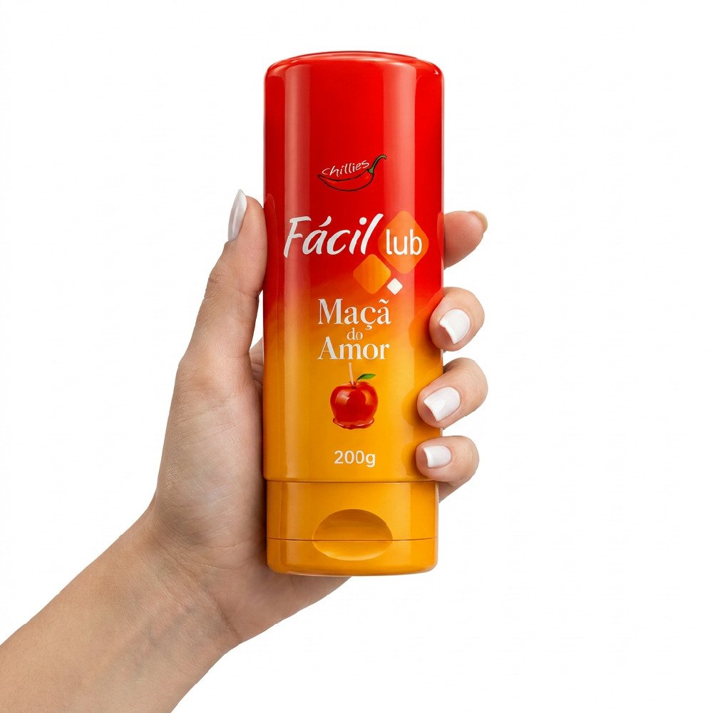 Lubrificante F�cil Lub Ma�� do Amor 200g com o selo APROVADO ANVISA Produto Certificado.