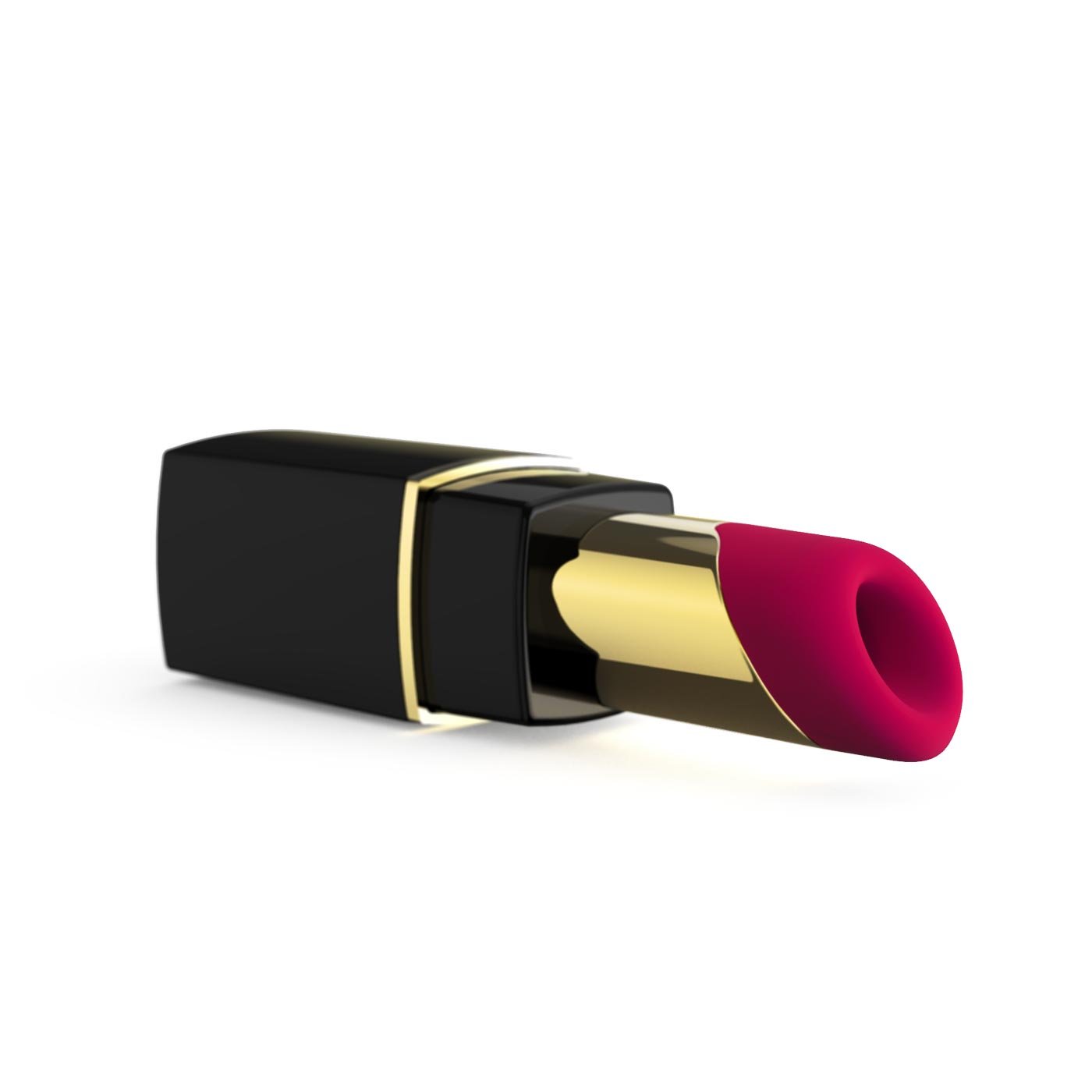 Sugador de Clit�ris Womanizer 2GO Preto | Vista do sugador montado, parecendo um batom luxuoso