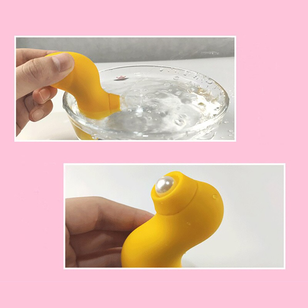 Estimulador para Clit�ris em Silicone Recarreg�vel com 7 Pulsa��es Amarelo | Foto 05