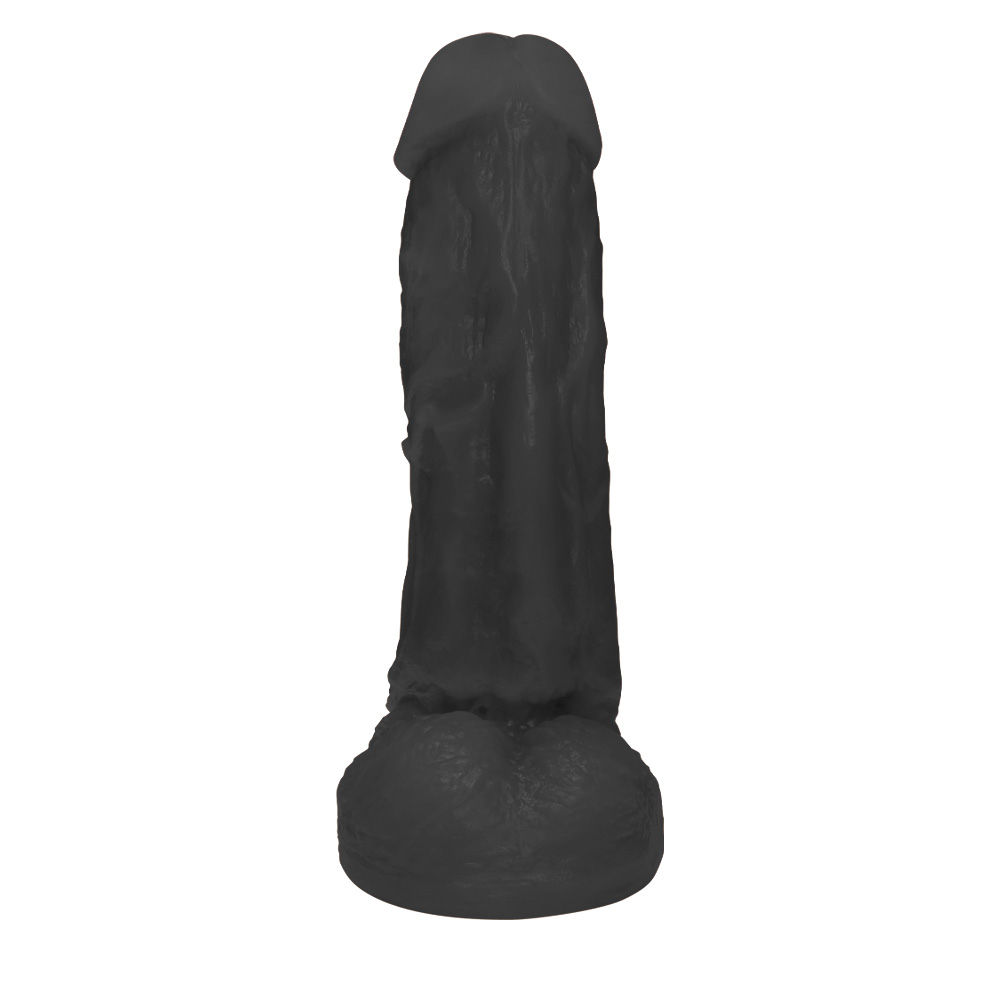 P�nis Real�stico Feito em PVC Flex�vel com Escroto King 19 x 5cm Preto | Foto 03