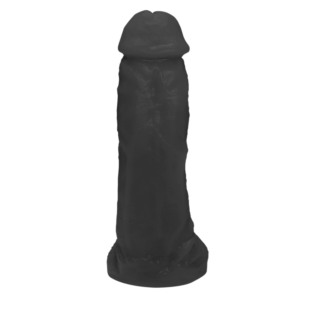 P�nis Real�stico Feito em PVC Flex�vel com Escroto King 19 x 5cm Preto | Foto 04