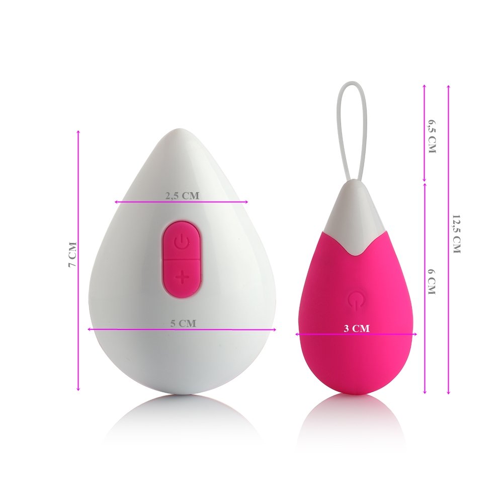 Vibrador Bullet Recarreg�vel em Silicone com 10 Vibra��es Controle sem Fio WE Pink | Foto 05