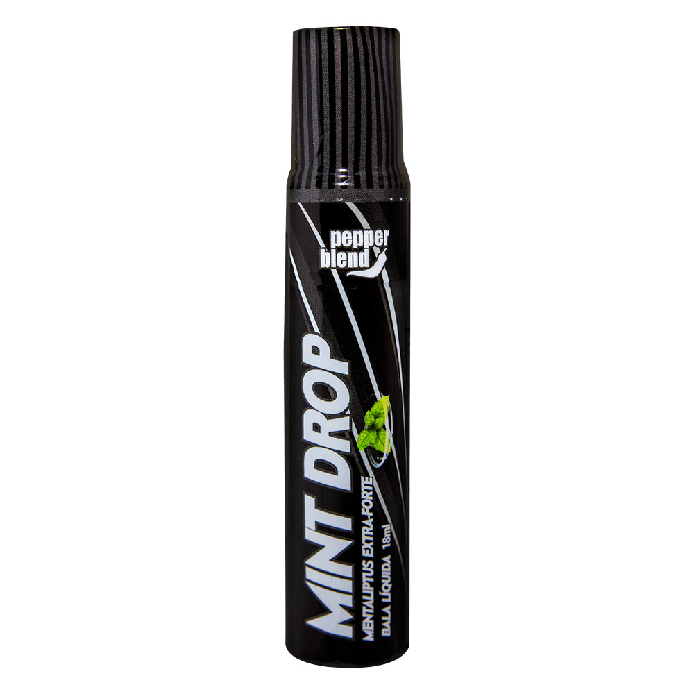 Gel do Beijo Mint Drop Extra-Forte Menta 18g com embalagem de design moderno e folha de menta