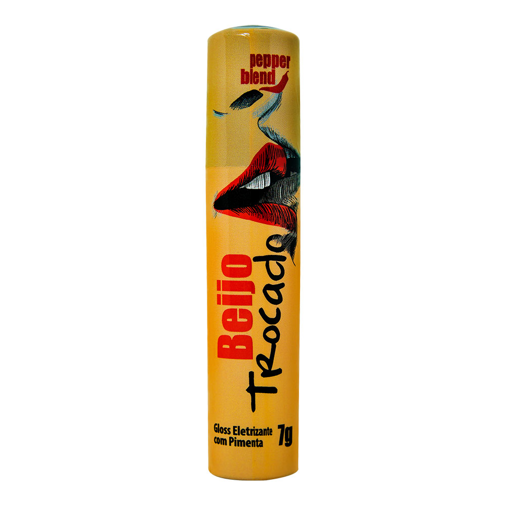 Gel do Beijo Comest�vel Beijo Trocado em Gloss Eletrizante com Pimenta 7g | Foto 01: Gel do Beijo Comest�vel Beijo Trocado em Gloss Eletrizante com Pimenta 7g