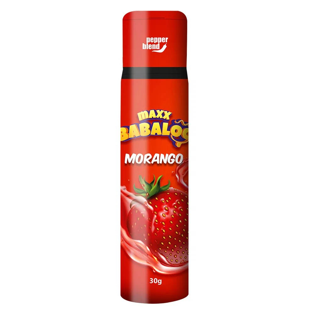 Gel para Sexo Oral Comest�vel Maxx Babaloo Morango 30g