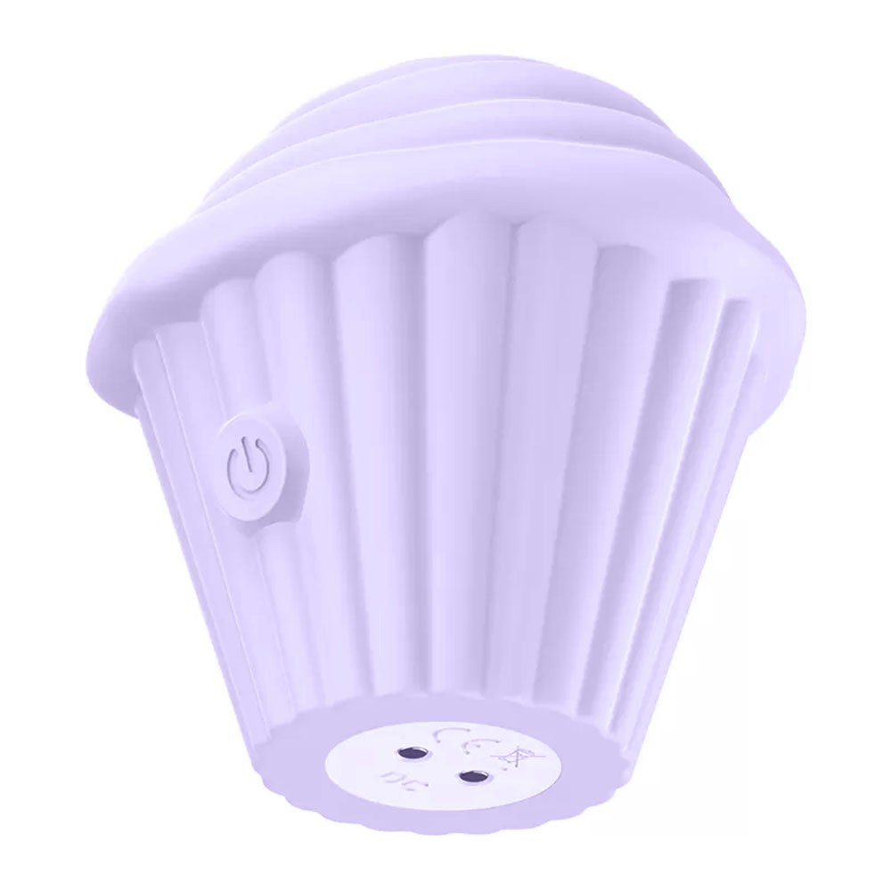 Vibrador Discreto em Silicone Recarreg�vel com 10 Modos de Pulsa��o Cup Cake Rosa | Foto 04