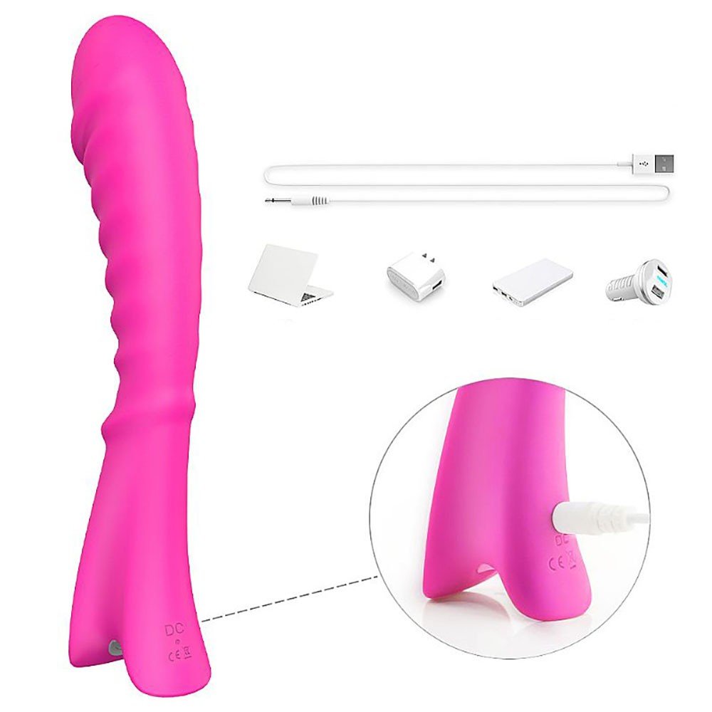 Vibrador Feminino em Silicone Recarreg�vel com 9 Vibra��es a prova D' �gua TOPI Pink | Foto 05