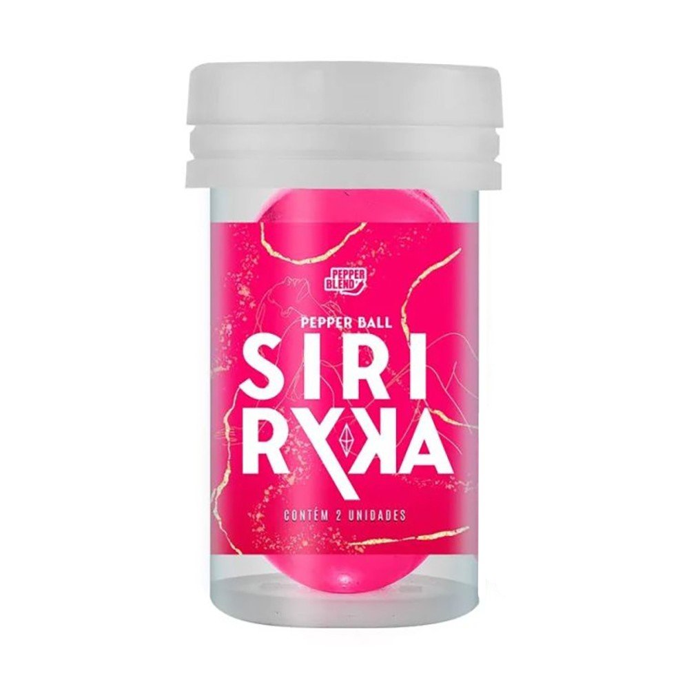 Bolinha Siri Ryca fora do frasco, destacando a textura e o brilho do �leo vegetal comest�vel