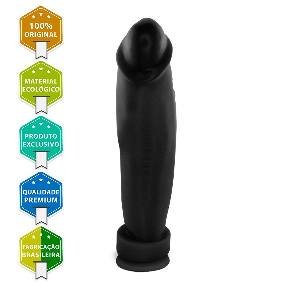 P�nis Gigante e Grosso Banana com Ventosa | Dildo em PVC flex�vel de 30cm