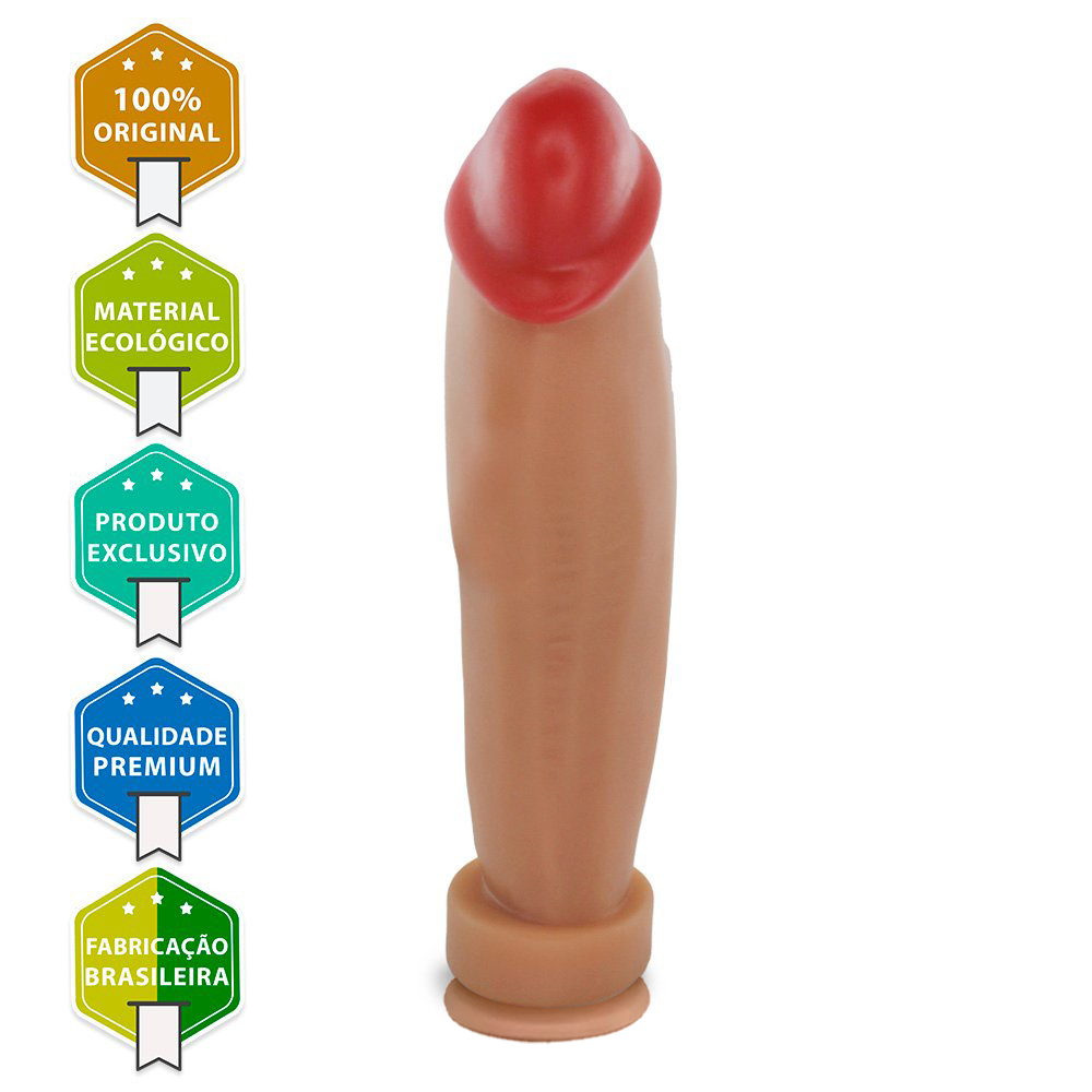 P�nis Gigante e Grosso Banana com Ventosa | Dildo em PVC flex�vel de 30cm