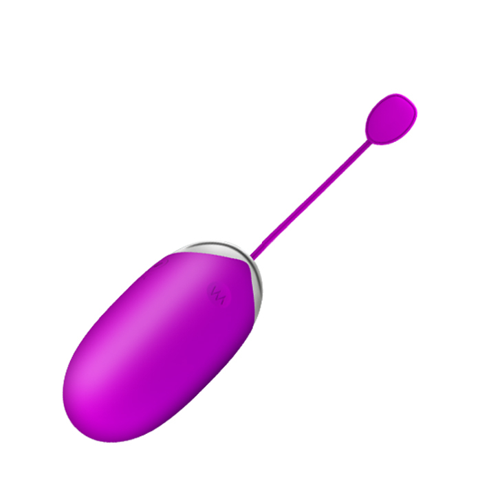Vibrador Bullet em Silicone Abner Pink vista lateral com a aste de silicone