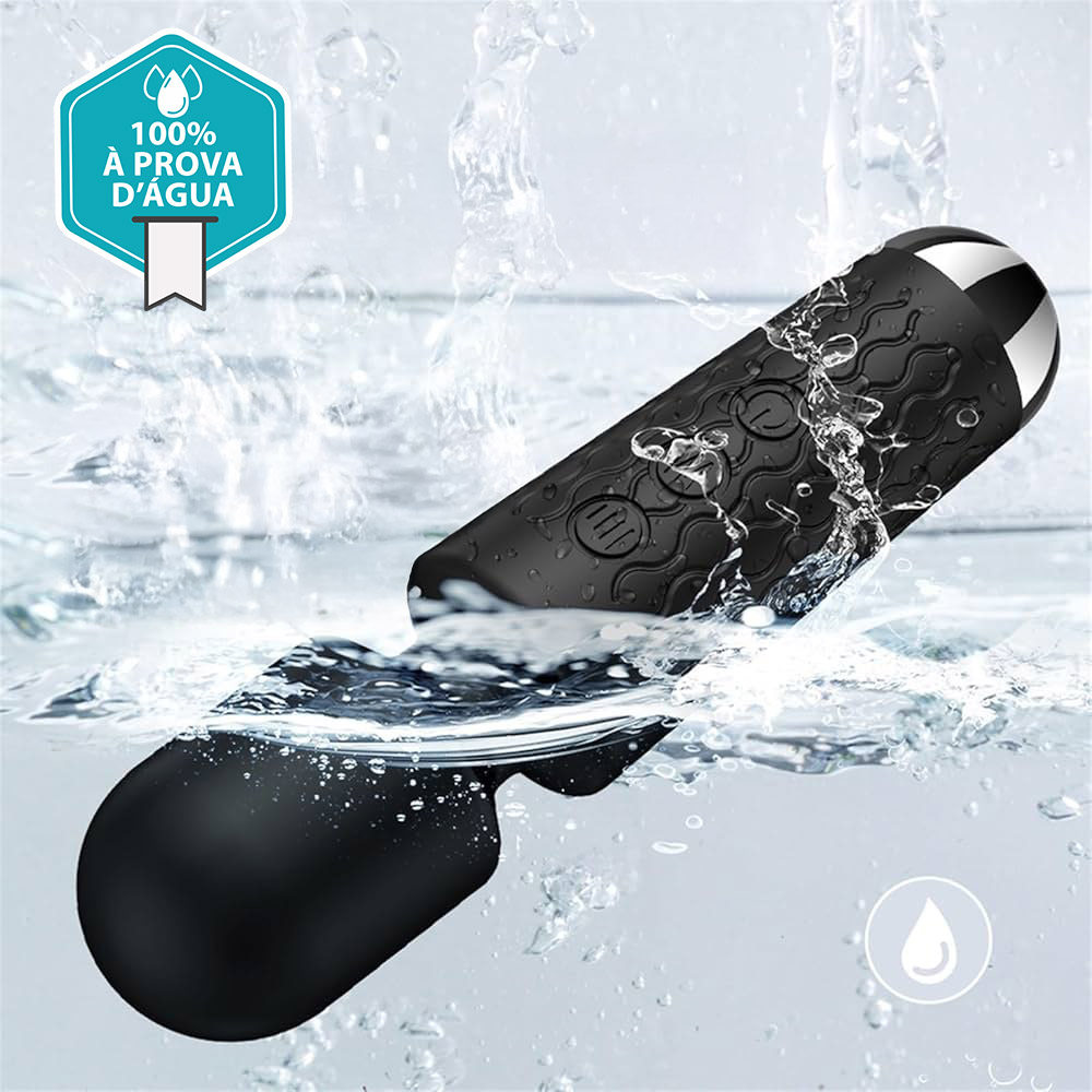 Massageador Er�tico Recarreg�vel em Silicone com 20 Vibra��es Stacy Preto | Foto 04