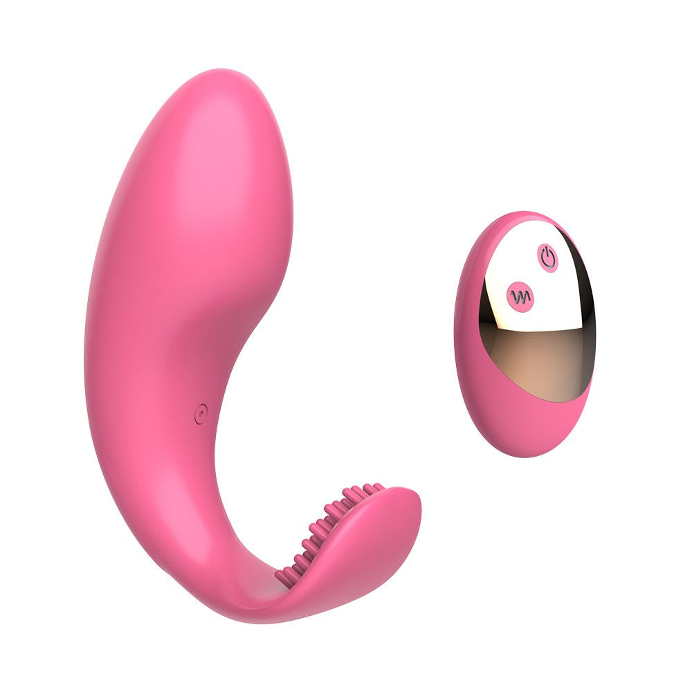 Vibrador Duplo em Silicone com Controle sem Fio 10 Vibra��es Recarreg�vel Luna Pink | Foto 04