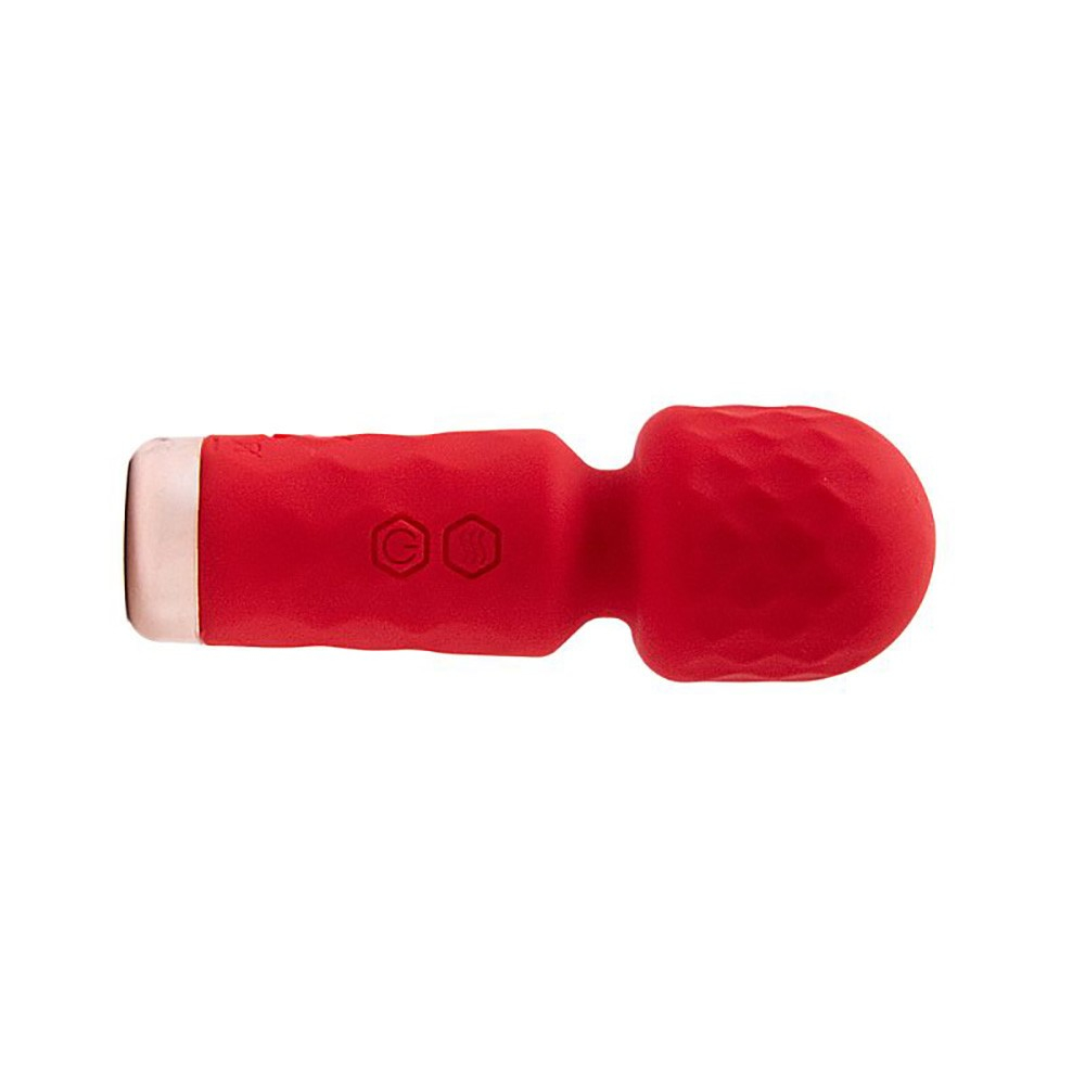 Massageador Er�tico em Silicone Aveludado Mini Recarreg�vel 10 Vibra��es Hero Vermelho | Foto 04