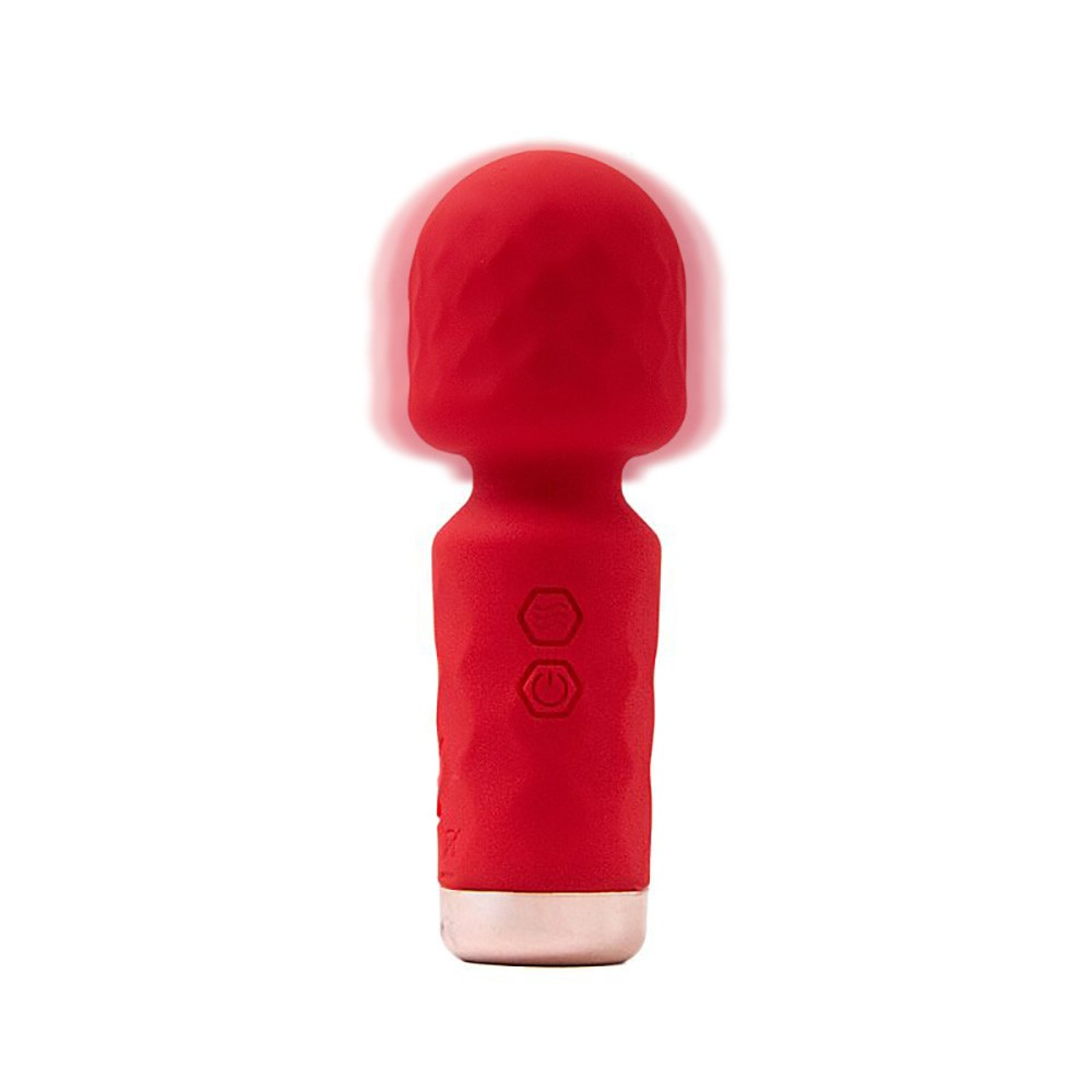 Massageador Er�tico em Silicone Aveludado Mini Recarreg�vel 10 Vibra��es Hero Vermelho | Foto 05