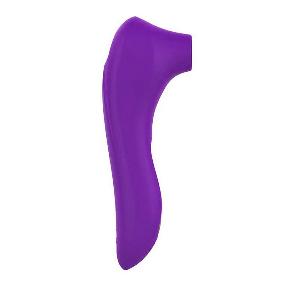 Pulsador de Clit�ris Recarreg�vel em Silicone Toque Aveludado com 10 Pulsa��es Roxo | Foto 04