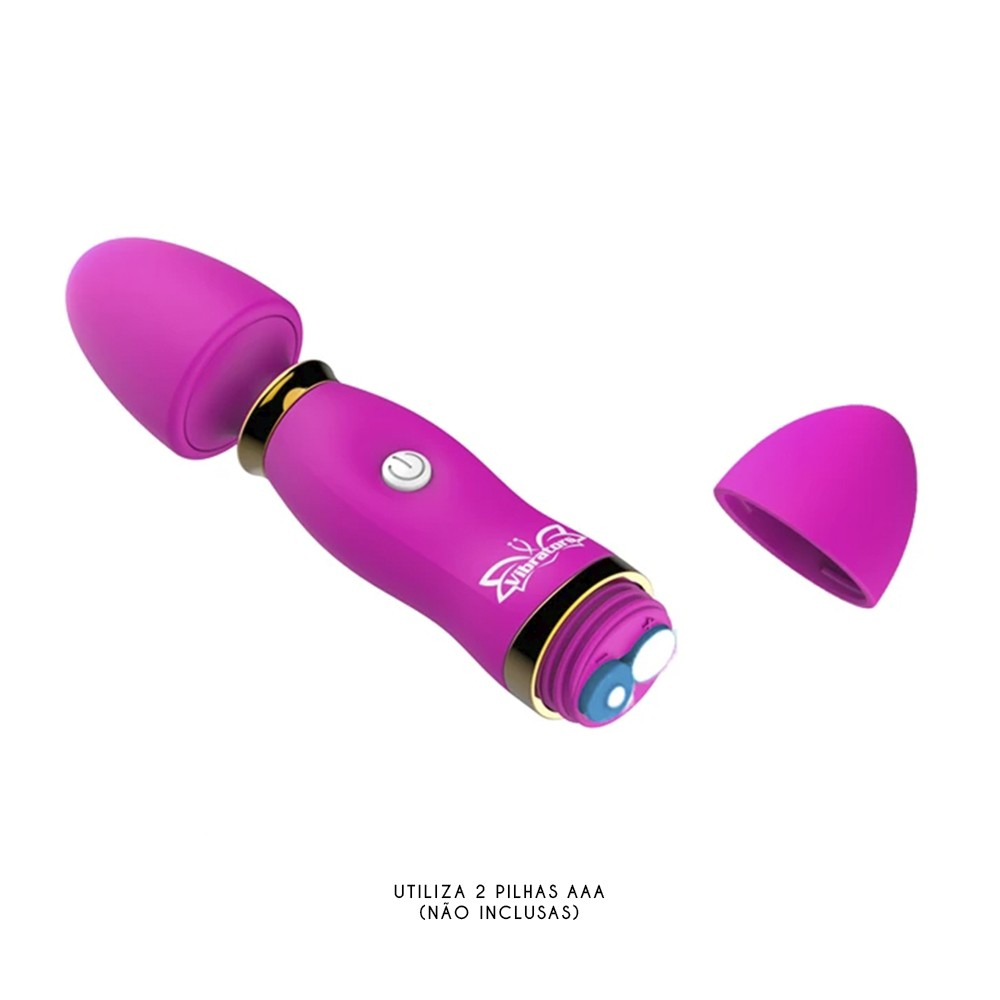 Massageador Er�tico Varinha M�gica em ABS com 12 Vibra��es Pink | Foto 05