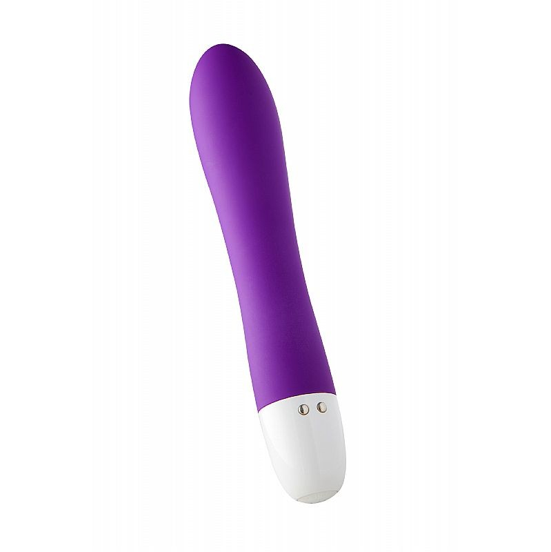 Vibrador Personal Recarreg�vel em Silicone 7 Vibra��es Roxo em vista lateral