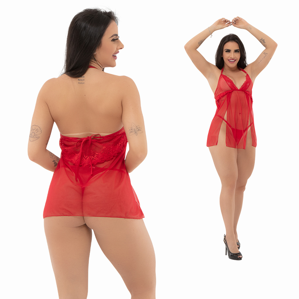 Camisola Sensual Sexy Vermelha | Foto 02