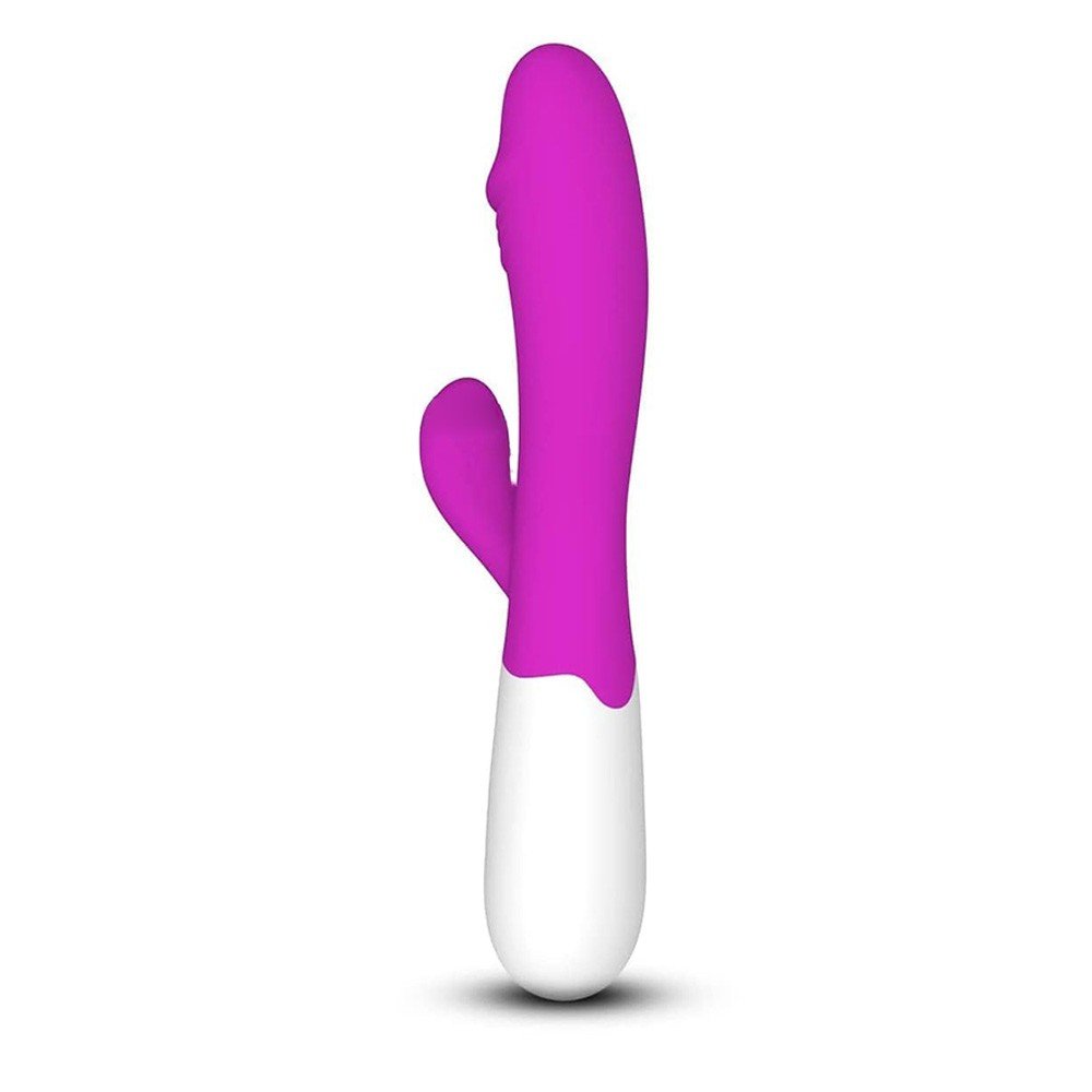 Vibrador Duplo Recarreg�vel em Silicone 30 Vibra��es Sime 2 Pink | Foto 05