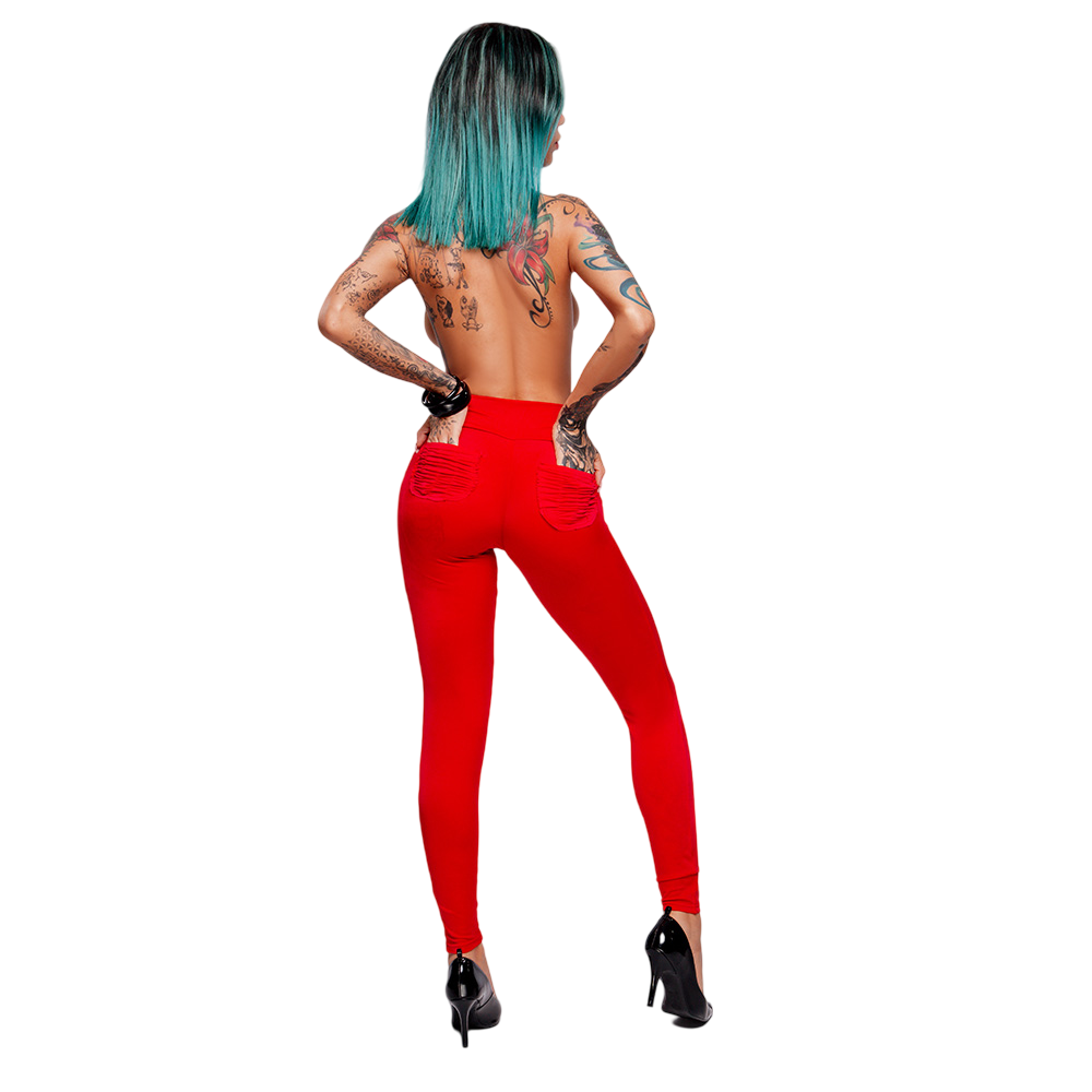 Cal�a Sensual Sexy em Suplex Poli�ster Levanta Bumbum e C�s com La�o Vermelha | Foto 05