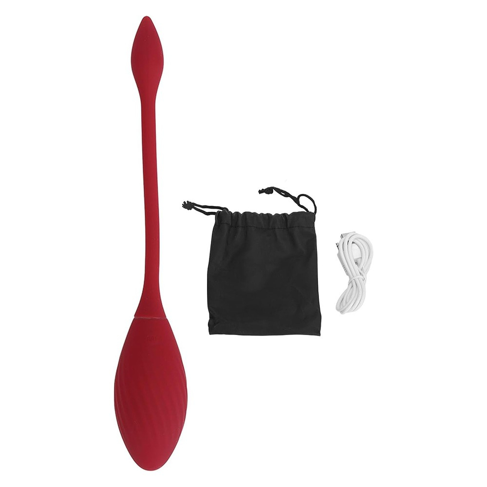 Vibrador Bullet Recarreg�vel em Silicone com 9 Vibra��es e Controle sem Fio ou Via APP Vinho | Foto 04