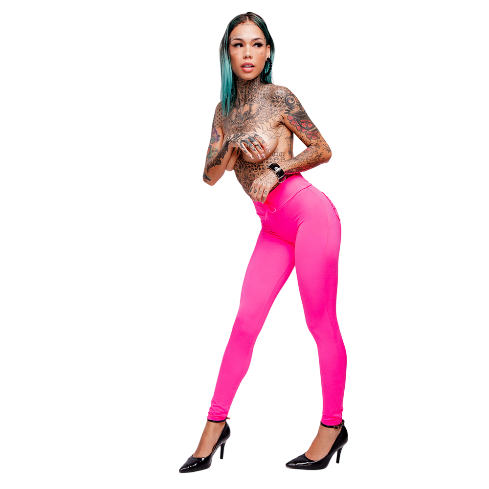 Cal�a Sensual Sexy em Suplex Poli�ster Levanta Bumbum e C�s com La�o Pink | Foto 04
