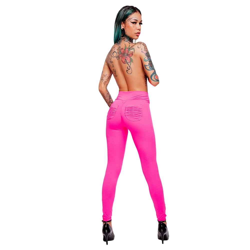 Cal�a Sensual Sexy em Suplex Poli�ster Levanta Bumbum e C�s com La�o Pink | Foto 05
