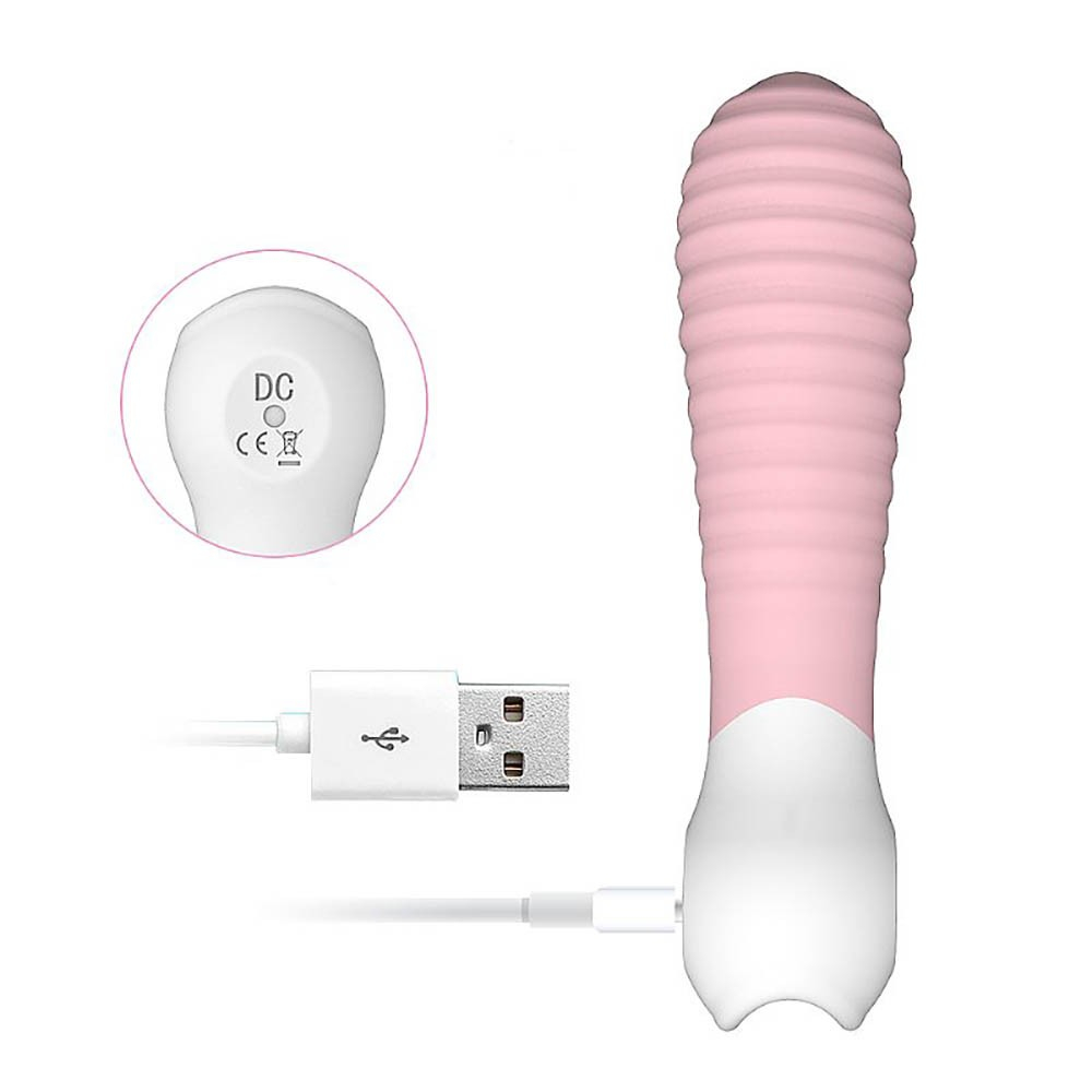Vibrador Feminino em Silicone Recarreg�vel com 9 Vibra��es Mini-2 Rosa | Foto 04