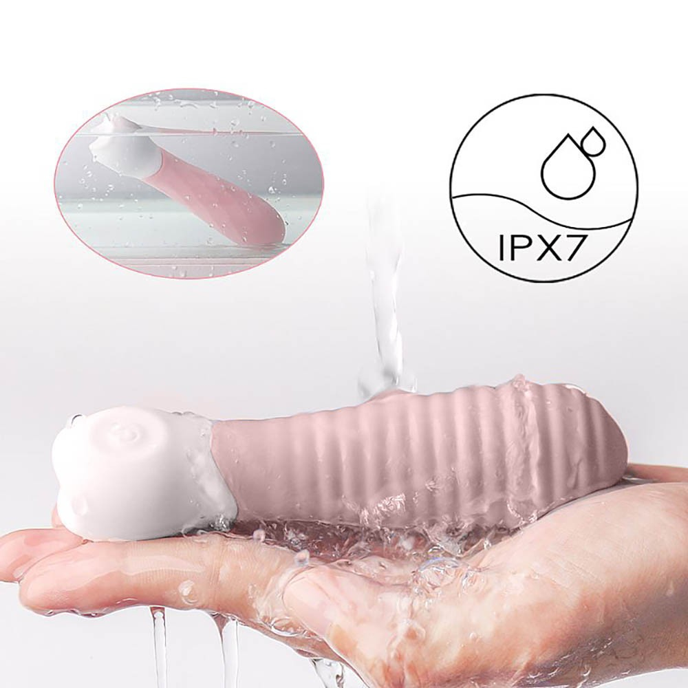 Vibrador Feminino em Silicone Recarreg�vel com 9 Vibra��es Mini-2 Rosa | Foto 05