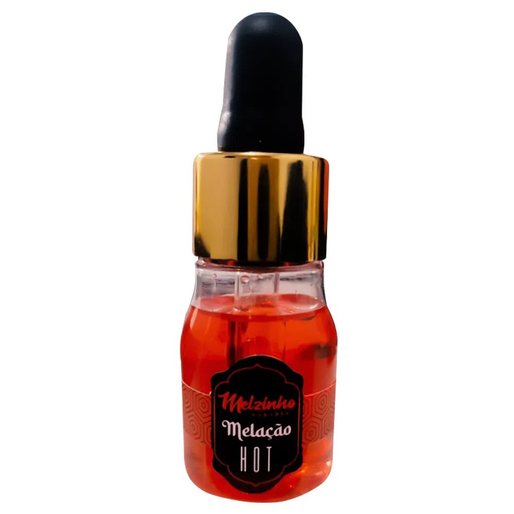 �leo para Massagem Hot Melzinho �rabe Mel e Morango 15ml | Frasco transparente com conta-gotas, contendo l�quido avermelhado