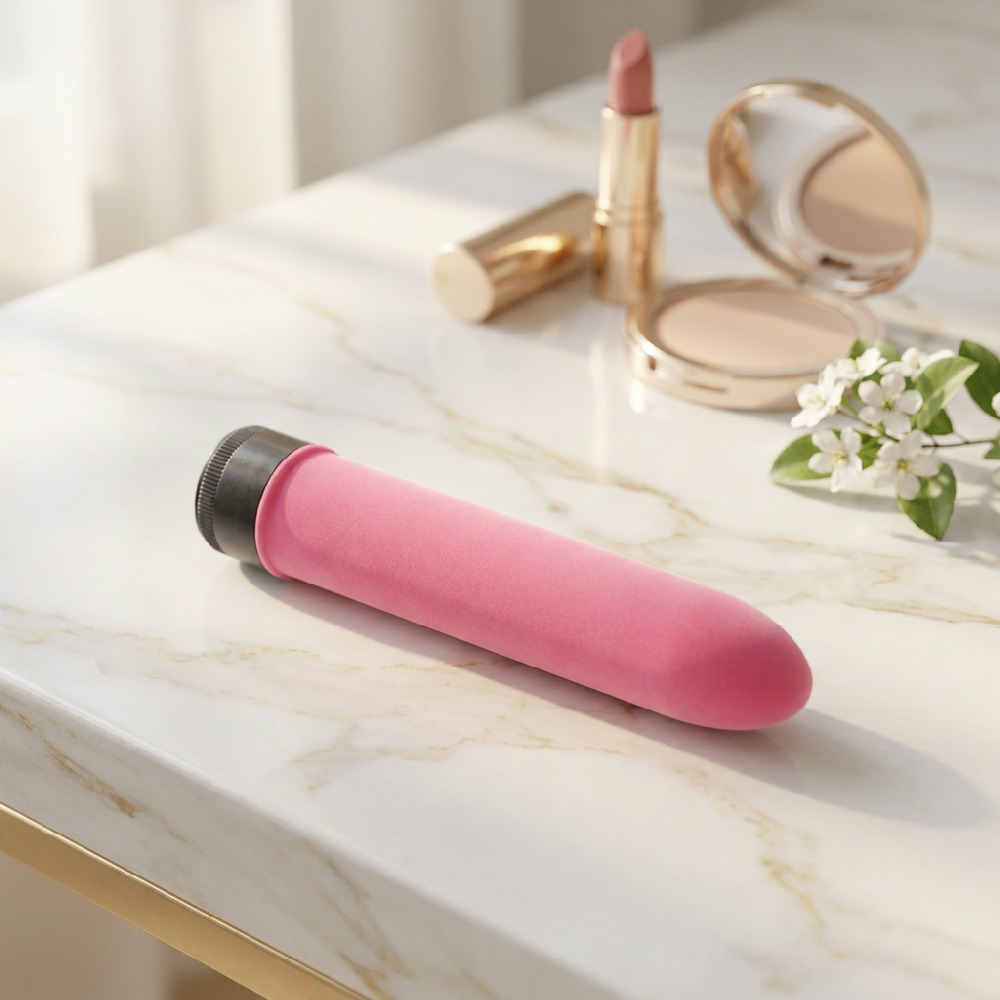 Vibrador Personal Cl�ssico 18 x 2,8cm Pink Aveludado | Foto 04