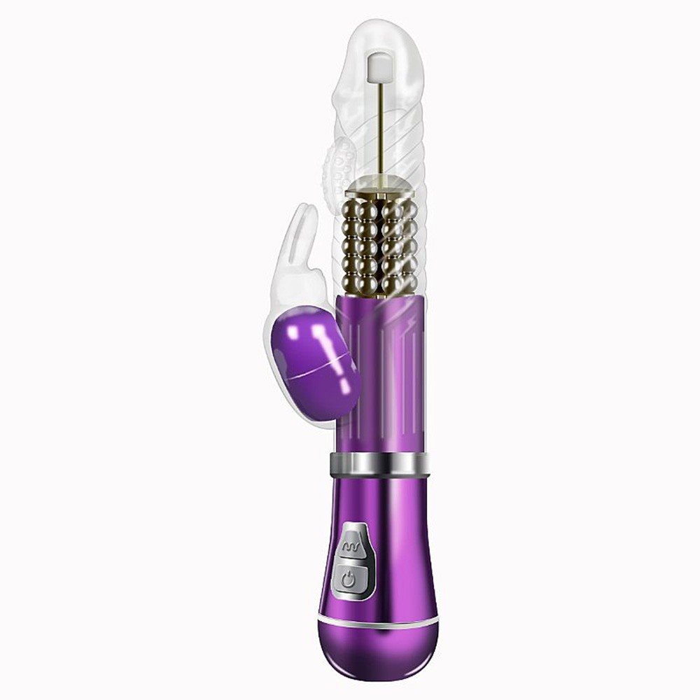Vibrador Rabbit Coelho II Roxo Met�lico Vista Lateral