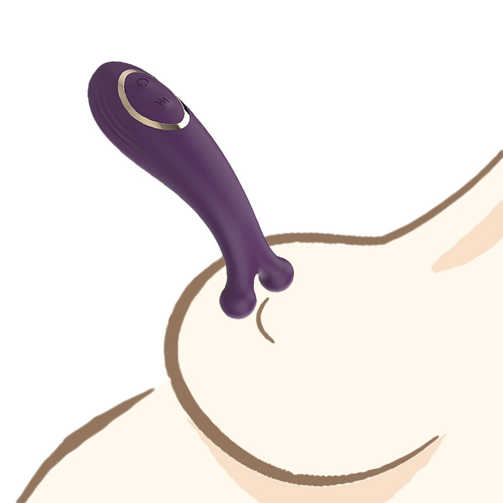 Vibrador para Clit�ris em Silicone com 9 Vibra��es Recarreg�vel Ocean Angel Roxo | Foto 04