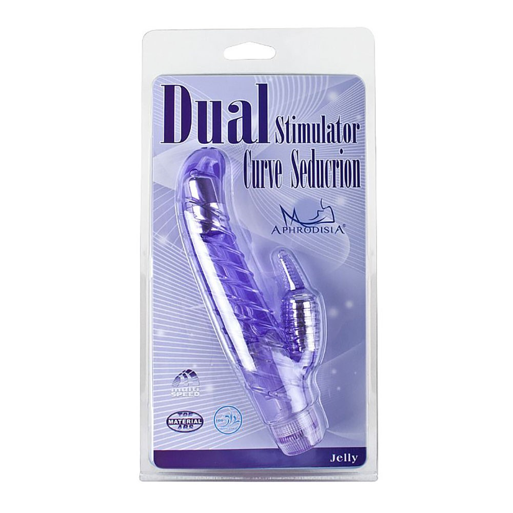 Vibrador Duplo em Jelly Multivelocidade Curve Seduction Lil�s | Foto 05