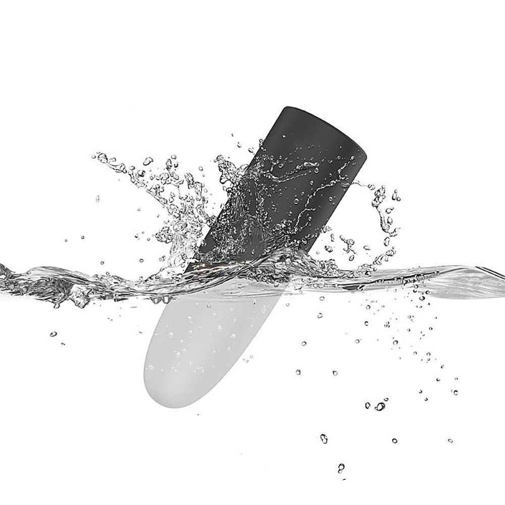 Vibrador Bullet Recarreg�vel em Silicone (Toque Aveludado) 10 Vibra��es Jenny Preto | Foto 04